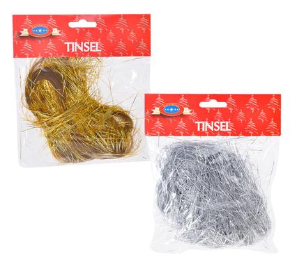 Garland of Shredded Tinsel - Decorate Christmas Tree - 30 g