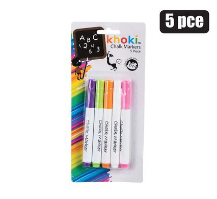 Liquid Chalk Markers - Use as Glass Window Markers, Mirror Pens, Blackboard or Chalkboard Markers, 5 Colours Pens