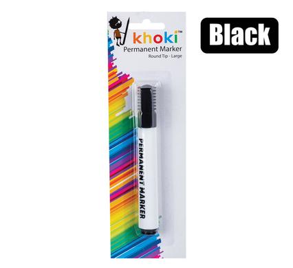 Large Round Tip Black Ink Permanent Marker Pen