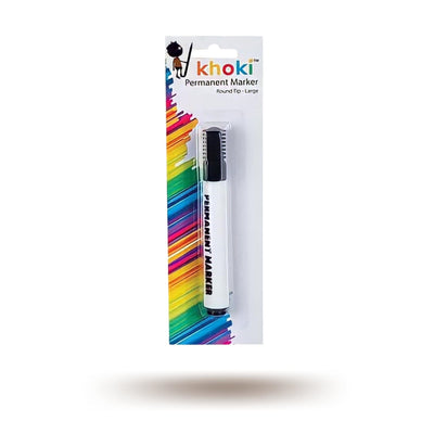 Large Round Tip Black Ink Permanent Marker Pen