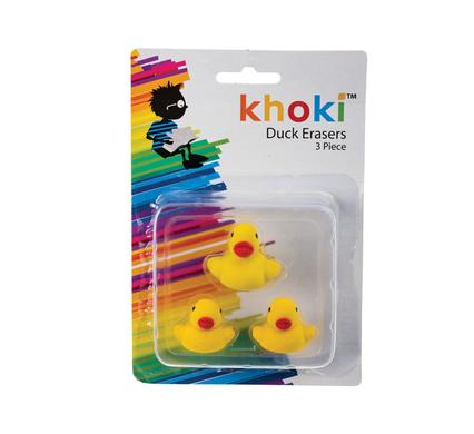 Fun Little Toys 3pc Novelty Duck Eraser Toy Set for Kids