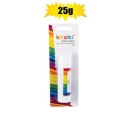 Khoki Non-toxic Glue Stick 25g Tube, Washable Glue and Safe
