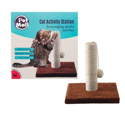 Fun Cat Toy Activity Station with ball 25cm