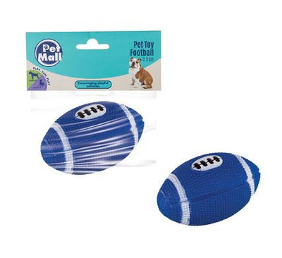 avenusa - Pet Mall - Pet Dog Toy, Blue Rubber American Football 11.5cm - avenu.co.za - Pet Supplies