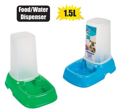 Pet Dog Or Cat Bowl Self-Feeder 1.5L Volume (Water Or Food)