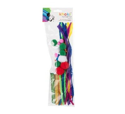 avenusa - Art And Craft Accessories Variety Pack Includes Mini Pom Poms,Ice-Cream Sticks and Colourful Pipe Cleaners Small Pack - avenu.co.za - Arts & Crafts
