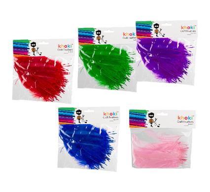 avenusa - Bright And Colourful Feathers Pack 50Pce - avenu.co.za - Arts & Crafts