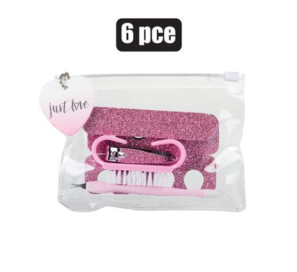 Nail Pedicure Set 6 pc with Zipper Bag