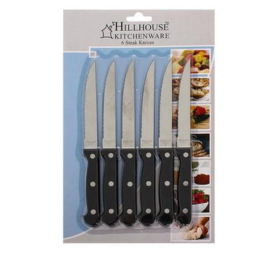 avenusa - Hillhouse 6 Piece Serrated Steak Knife Set - avenu.co.za - Home & Decor