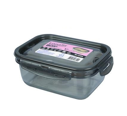 1L Snap Lock Plastic Container Leak Proof Silicone Seal, Snap Off Lid, Meal Prep, Food Storage, Lunch, Freezer and Dishwasher Safe