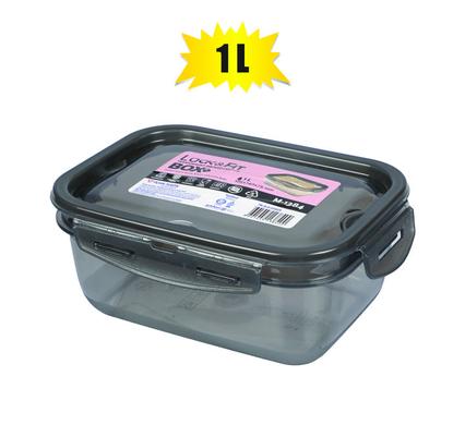 1L Snap Lock Plastic Container Leak Proof Silicone Seal, Snap Off Lid, Meal Prep, Food Storage, Lunch, Freezer and Dishwasher Safe