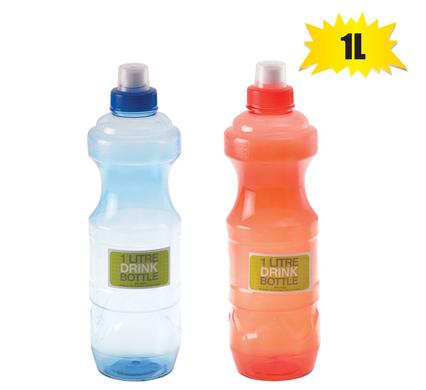 Sports 1L Water Bottle Leak Proof Drink Spout
