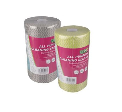 Disa Cleaning Cloth Roll 100pc 50x22cm BLUE/PINK