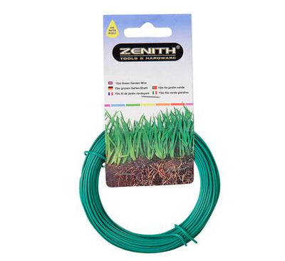 avenusa - Zenith Green Sturdy Plastic Coated Garden/Household Tie Garden Trainimg Wire - 15m - avenu.co.za - Tools & Home Improvement, Garden