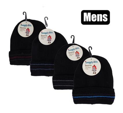 Warm Winter Woolen Fleece lined Beanies Assorted Patterns