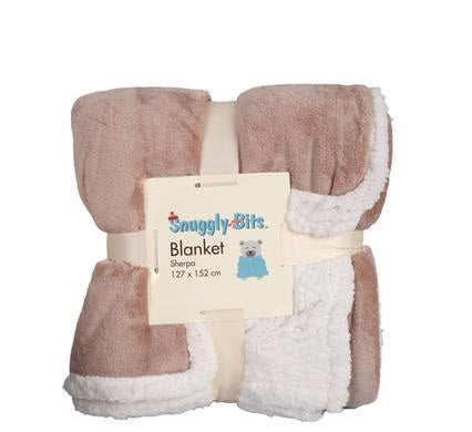 Sherpa Flannel Fleece Blanket, Size - 127x152cm