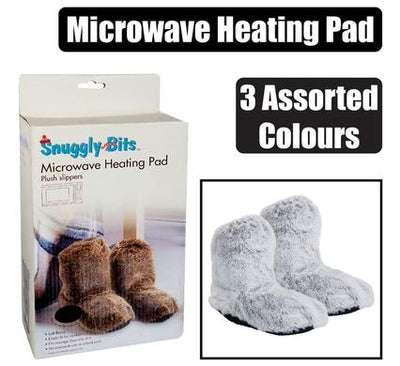 Snuggly Bits Cozy Bed Buddy Heating Slipper/Boots Microwavable 200g, Fits Most 4-6 Shoes Sizes