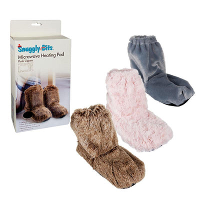 Snuggly Bits Cozy Bed Buddy Heating Slipper/Boots Microwavable 200g, Fits Most 4-6 Shoes Sizes