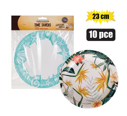 Round Picnic Paper Plates 10pc per Pack, 23cm Plates