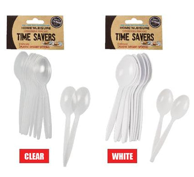 avenusa - Cutlery Plastic Dessert-Spoons 10 Piece - avenu.co.za - Home & Decor