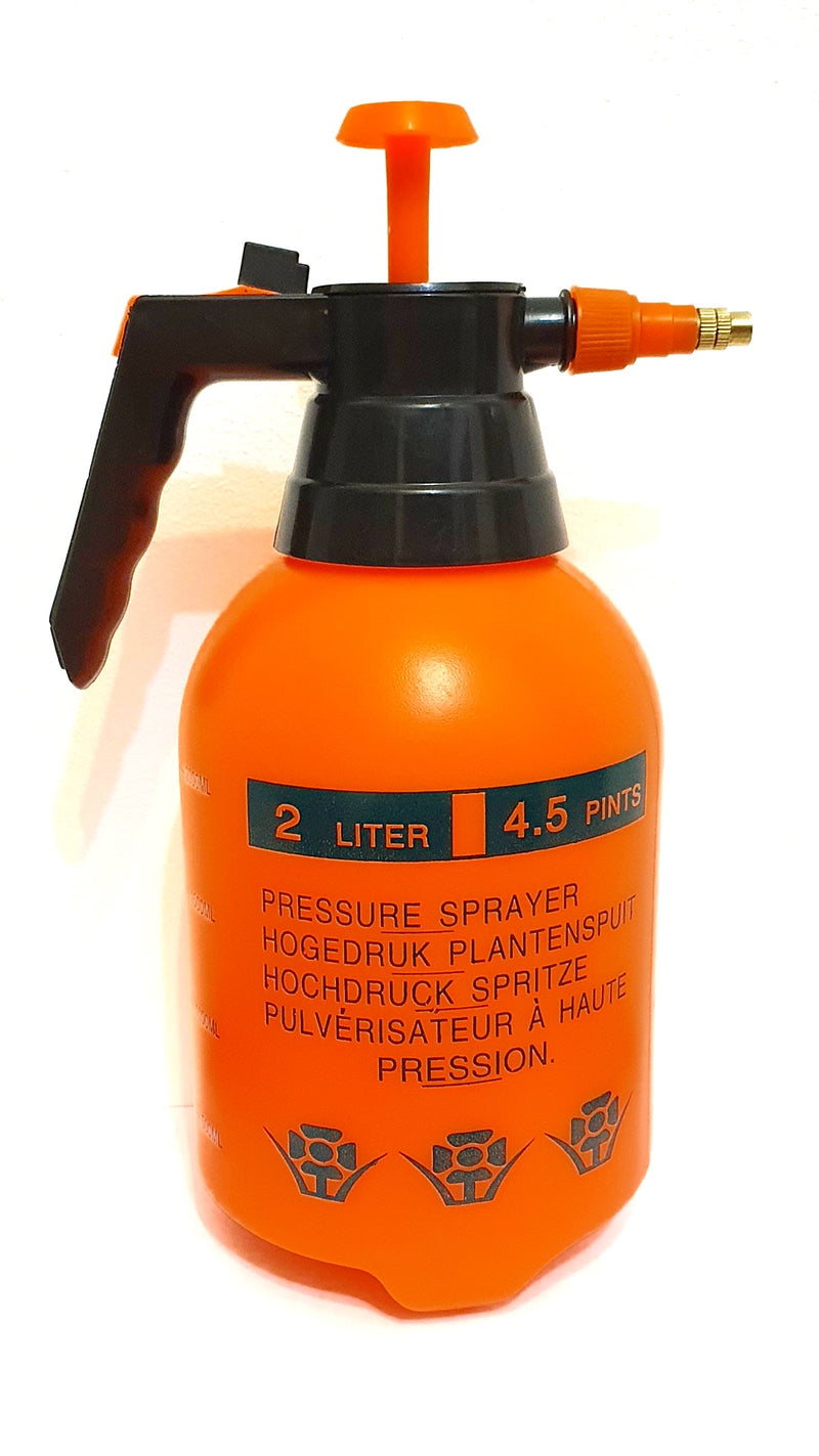 Pressurised Plastic Sprayer - Garden, Pest Control, Portable Garden Sprayer - 2 Litre