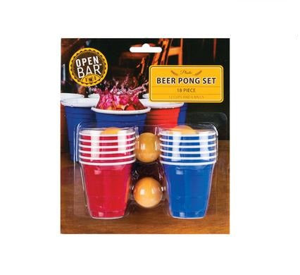 18pc Mini Beer Pong Set with Cups and Ping Pong Balls