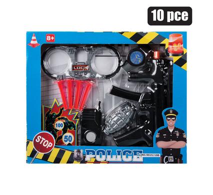 Boys Police Play Set 10Pc, All You Need To Catch The Bad Guys