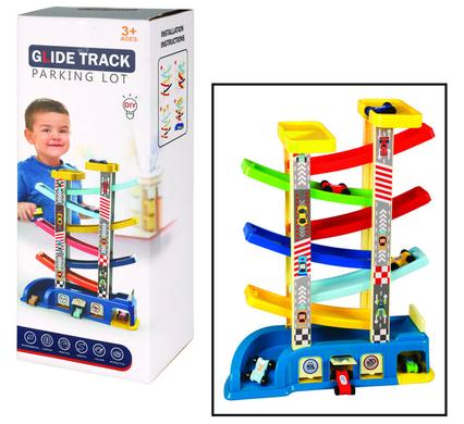 Mini Vehicle Racer Track Set 44cm Promotes Hand-Eye Coordination For ...