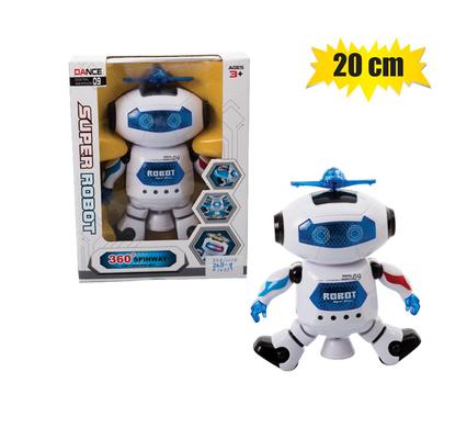 360 Degree Spinway Dancing Robot Battery Operated 20cmx26cm Perfect Christmas Birthday Gift