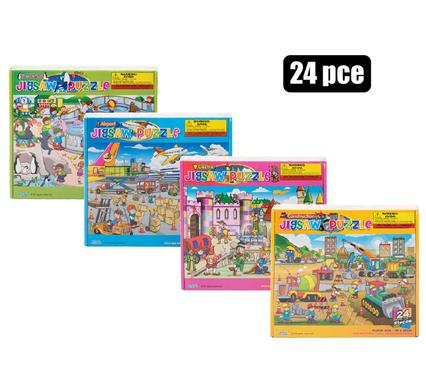 Kids 24Pc Jigsaw Puzzle Random Design