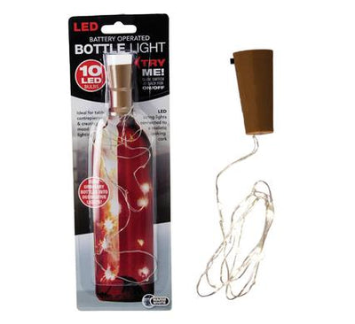 avenusa - LED Battery Operated String Bottle Lights With Cork 10 LED Bulbs - avenu.co.za - Tools & Home Improvement