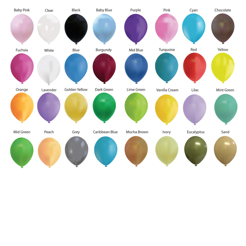 Standard Latex Party Balloons, 10pc Pack, 325mm Colourful Balloons for Graduation, Birthday Party, Weddings Baby Shower