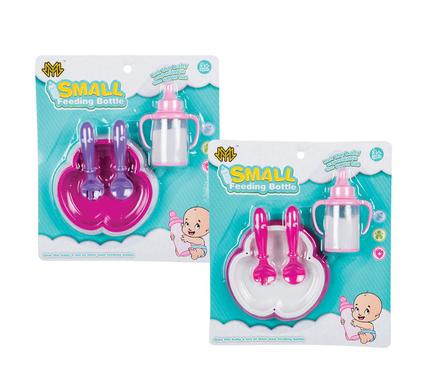 avenusa - Doll Accessories, Small Feeding Bottle, Plate and Spoons - Baby Care Feeding Set - avenu.co.za - Baby