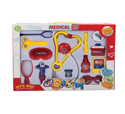 13 Piece Doctor Play Set for Kids Ages 3+ Pretend Doctor Playset for Birthday, Christmas Gifts
