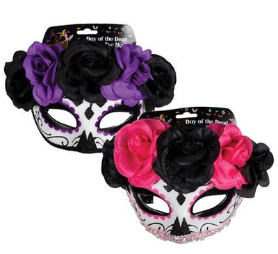 avenusa - Floral Dress Up Mask Day of the Dead, 2 Pack - avenu.co.za - Toys & Games