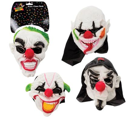 avenusa - Dress Up Scary Clown Mask, 4 Pack - avenu.co.za - Toys & Games