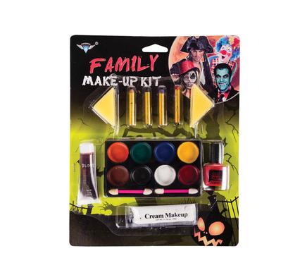 Water Based Quick Drying Body and Face Paint Family Set with Brushes, 8 Classic Colours, Non-Toxic Quick Drying