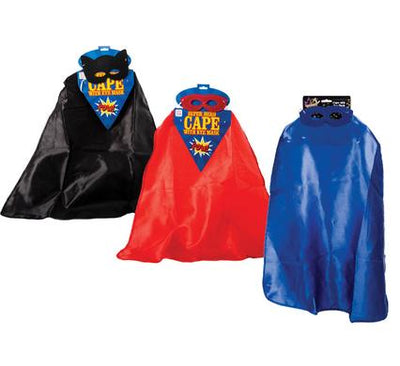 Kids Dress Up Super Hero Cape & Eye Mask