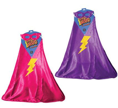 avenusa - Girls Super Hero Cape & Eye Mask, Fancy Dress - avenu.co.za - Toys & Games