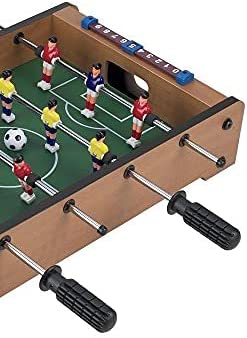 Tabletop Foosball For Children Ages 6+ 50.7x30.5x9.7cm Portable Mini Table Football / Soccer Game Set with Two Balls and Score Keeper