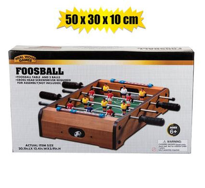Tabletop Foosball For Children Ages 6+ 50.7x30.5x9.7cm Portable Mini Table Football / Soccer Game Set with Two Balls and Score Keeper