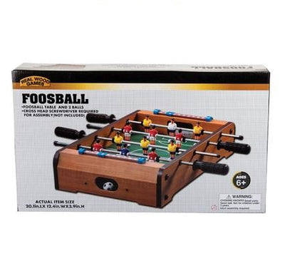 Tabletop Foosball For Children Ages 6+ 50.7x30.5x9.7cm Portable Mini Table Football / Soccer Game Set with Two Balls and Score Keeper