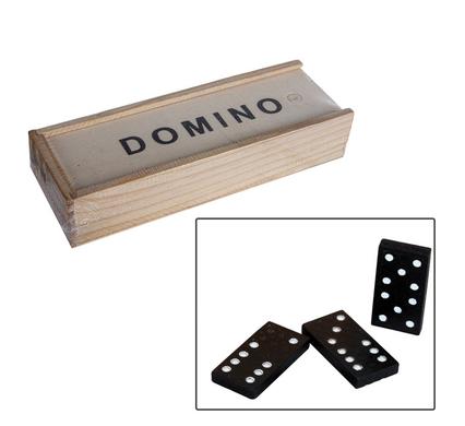 Wooden Dominoes Game 15X5X3Cm In Wooden Box