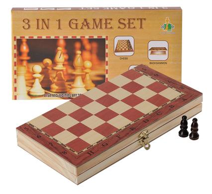 avenusa - Board Game 3 In 1 Chess - Checkers - Backgammon - avenu.co.za - Toys & Games
