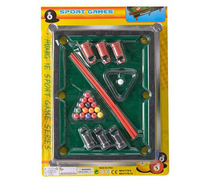 avenusa - Mini Pool Table Game for Kids, Complete Set - 26 x 33cm - avenu.co.za - Toys & Games