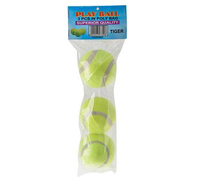 avenusa - Play Ball Tennis Balls Green 3 Pack - avenu.co.za - Sports & Outdoors