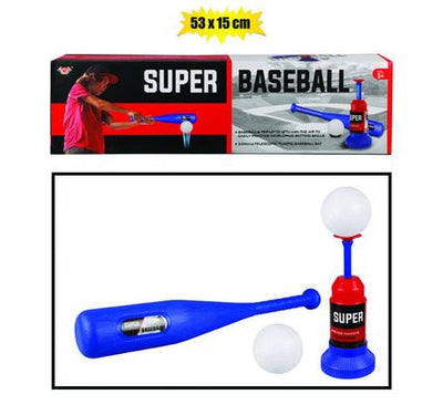 Baseball Server Sports Set 53x15cm for Kids Ages 3+ Practice Developing Batting Skills