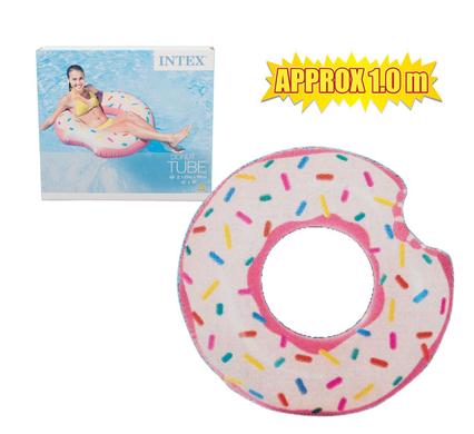 avenusa - Intex Pink Donut Pool Float Inflatable for Adults and Children Fun in the Sun - 107 x 99 cm - avenu.co.za - Sports & Outdoors
