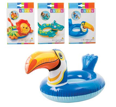 avenusa - Intex Cute Inflatable Animal Pool Ring Floats Assorted Designs of ( Duck, Lion and Crocodile ) - avenu.co.za - Sports & Outdoors