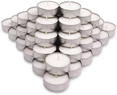100 White Tea Light Candles 3.5cm